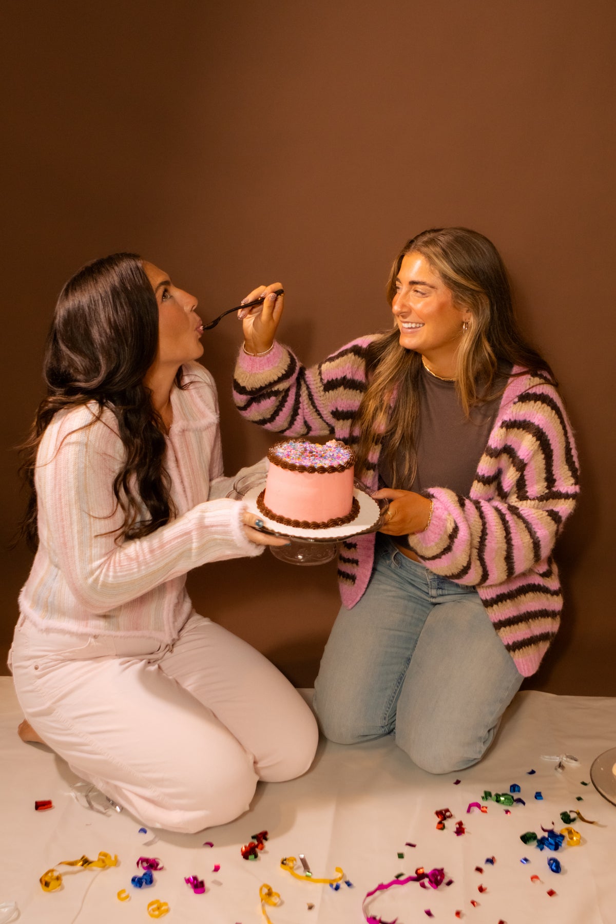 Neapolitan sundae cardigan